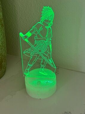 Action Figure/Manga NARUTO SASUKE UCHIHA Lamp/NiteLite 3D Optical Illusion Lamp.
